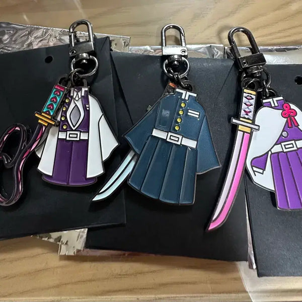 [BUNJANG] Demon Slayer Popup Nichirin Sword Keychain Bundle Set (Mitsuri, Muichiro, Kanao) / [일괄] 귀멸의칼날 팝업 일륜도 키링 팝니다.(미츠리,무이치로,카나오)