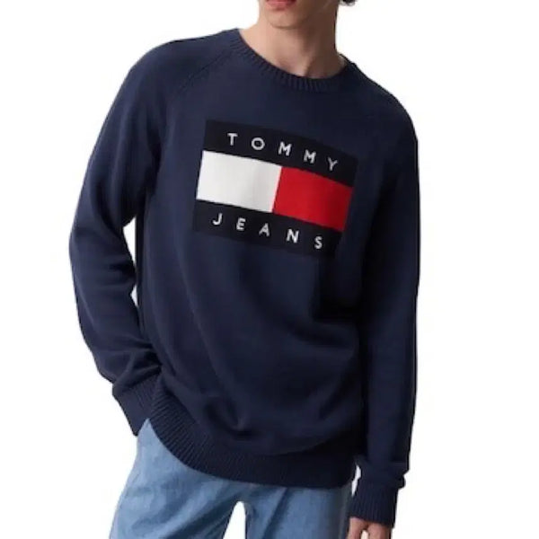 [BUNJANG] Tommy Jeans Regular Flag Sweater Knit L / 타미진스 레귤러 플래그 스웨터 니트 L
