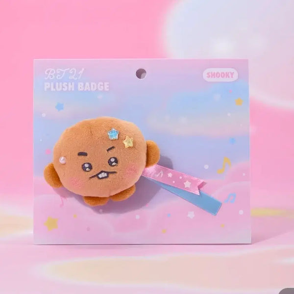 [BUNJANG] BT21 Shooky Suga (Sealed) Plush Toy Badge / bt21 shooky bts 슈가 (미개봉)
