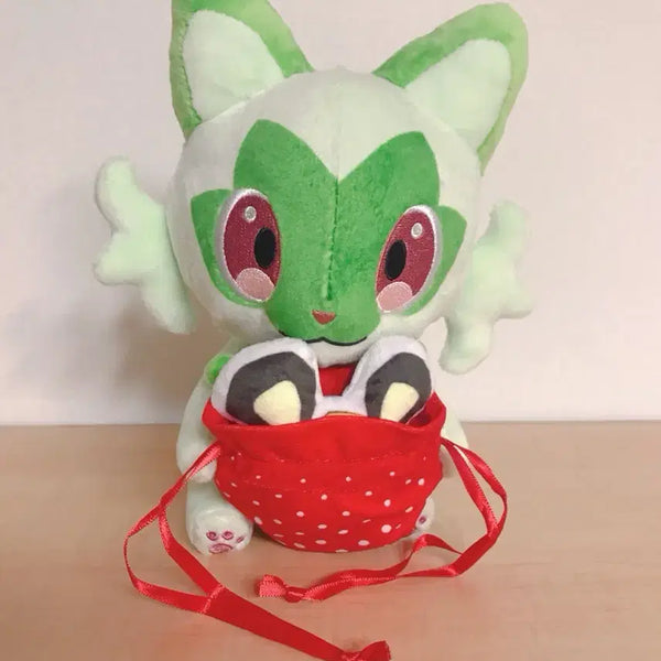 [BUNJANG] Pokemon Sprigatito Christmas Plush / 포켓몬 나오하 냐오하 크리스마스 인형