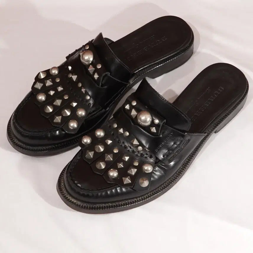 [BUNJANG] Burberry Becky Stud Leather Mules / 버버리 스터드 레더 뮬