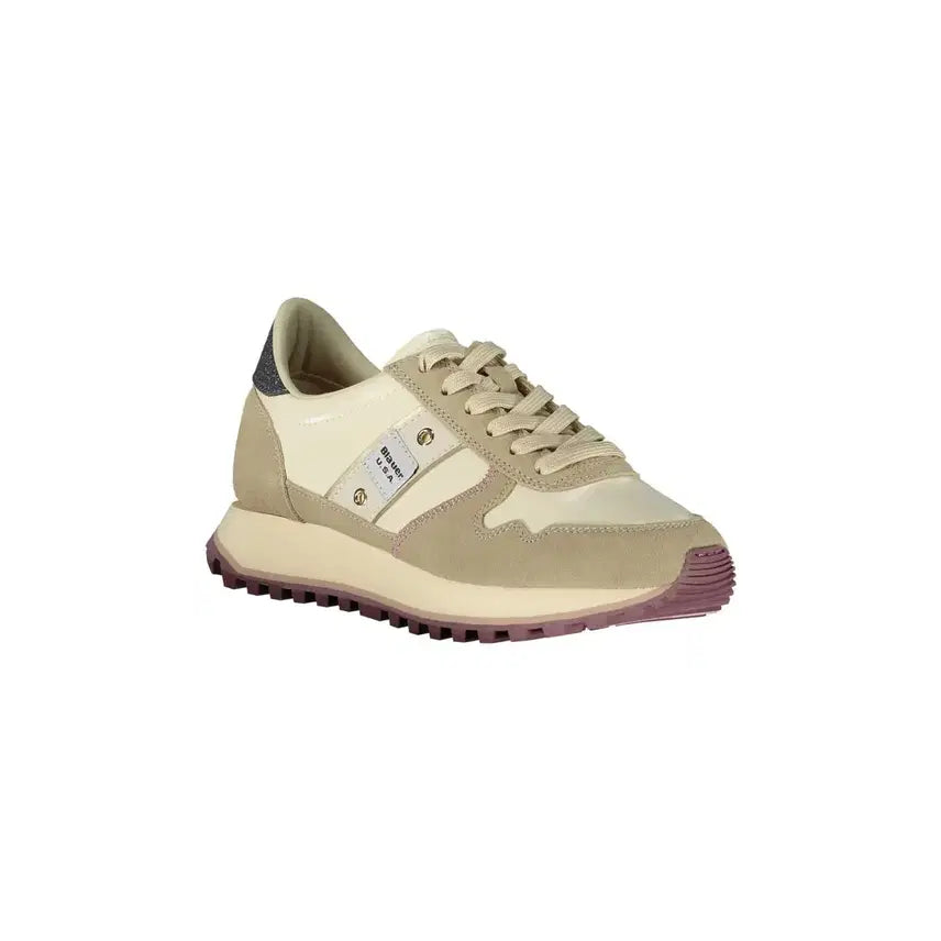 [BUNJANG] Blauer USA Women's Sneakers Beige/Cream EU 41 (US 10) / 블라우어  Blauer usa 여성용 스니커즈 260 eu41