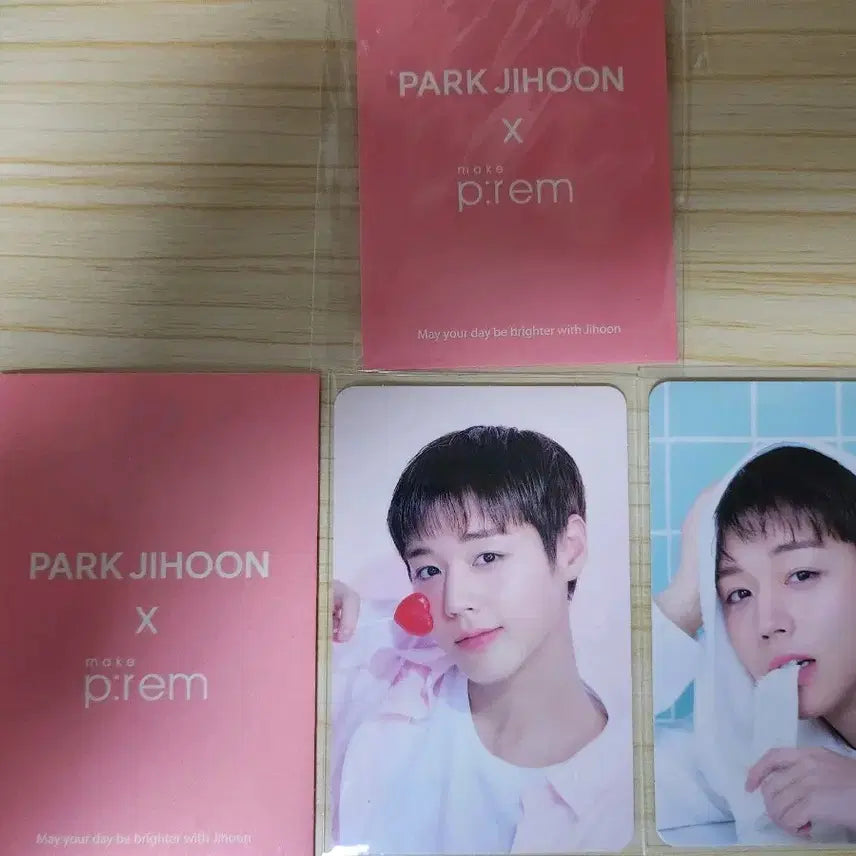 [BUNJANG] Park Jihoon MakePrem Photocard Set B (Unsealed) / 박지훈 메이크프렘 포토카드 B세트 2장 (개봉)