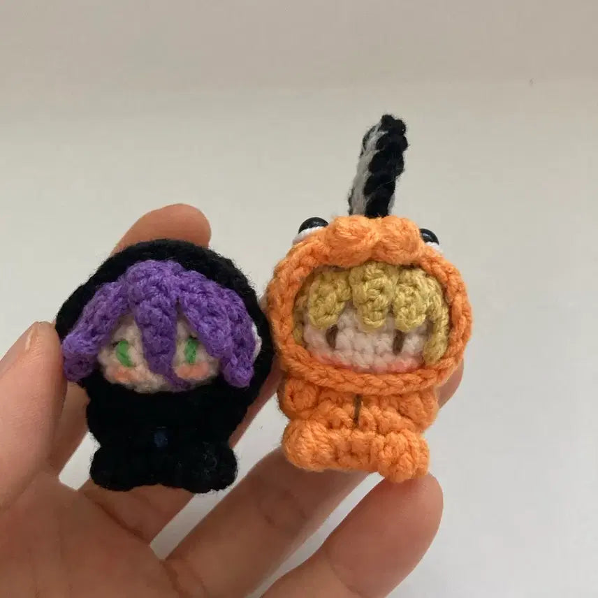 [BUNJANG] Chainsaw Man Mini Knit Keychain (Reze, Denji) / 체인소맨 미니뜨개 키링(레제,덴지)