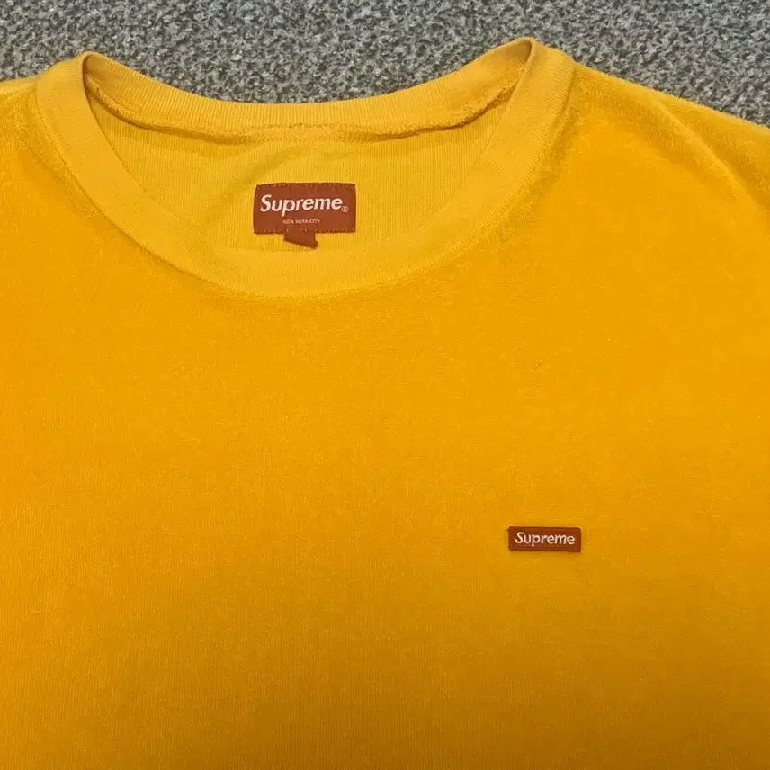[BUNJANG] Supreme Terry Half Sleeve T-Shirt Yellow / 슈프림 supreme 테리 반팔티셔츠