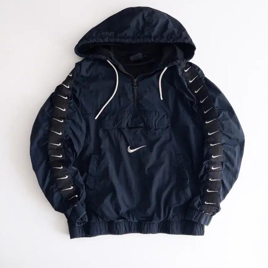 [BUNJANG] Nike Taped Anorak Windbreaker M / 나이키 테이프드 아노락 바람막이 M