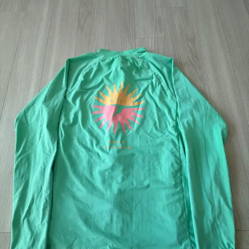 [BUNJANG] Roxy Kids Zip-Up Rash Guard - Mint / 록시 키즈 집업 래쉬가드