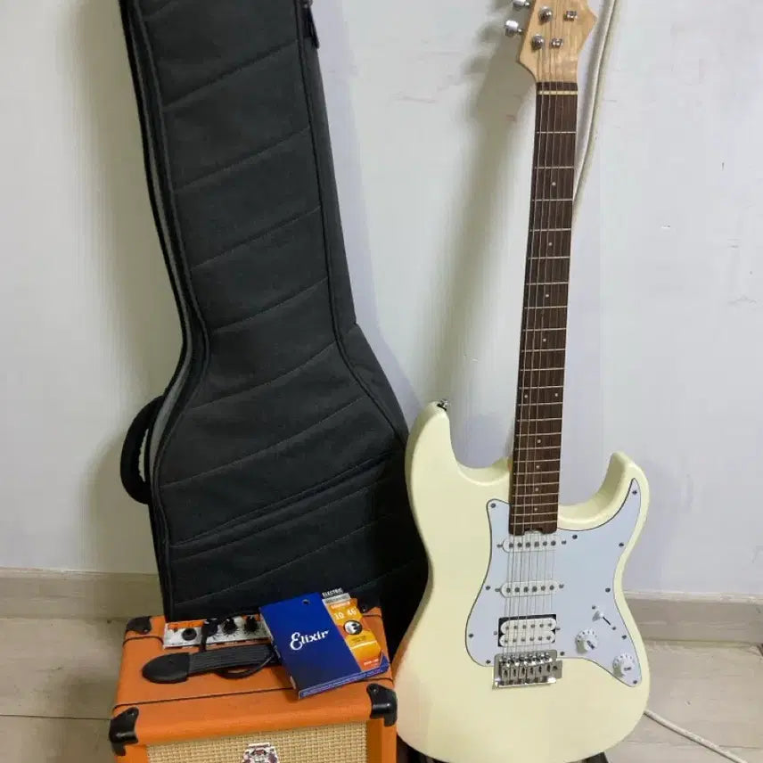 [BUNJANG] Orange Crush 12 Guitar Amplifier with Elixir Strings / Hex e100 오렌지 crush 12 앰프 엘릭서 기타줄