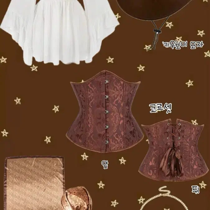 [BUNJANG] Cowgirl Pirate Cosplay Costume Set / 카우걸,해적 의상 판매 졸업사진 코스프레