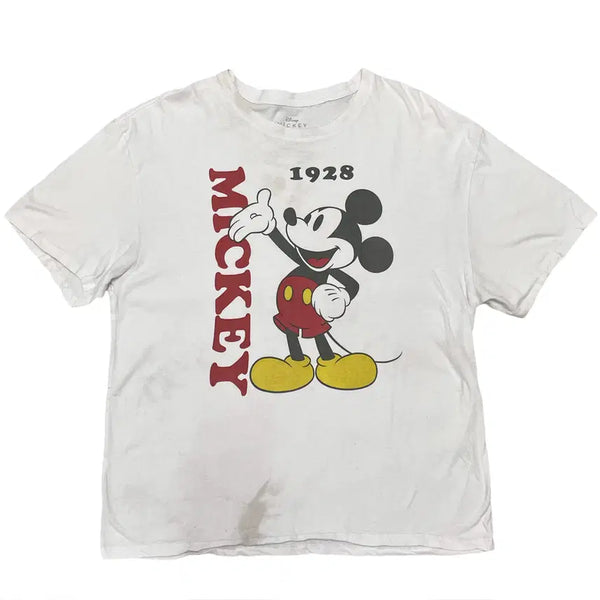[BUNJANG] Disney Mickey Mouse Vintage Washed T-Shirt / 디즈니 (Disney)