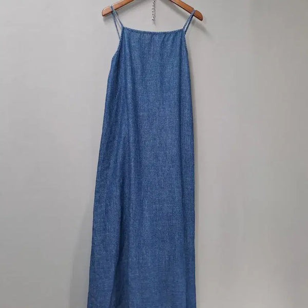 [BUNJANG] Denim Overalls Dress / 데님 멜빵 청 원피스