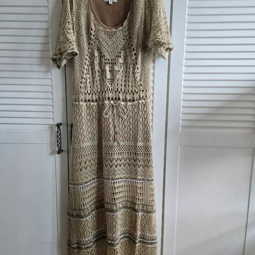 [BUNJANG] Thursday Island Lace Maxi Dress / 써스데이아일랜드  레이스 맥시 원피스