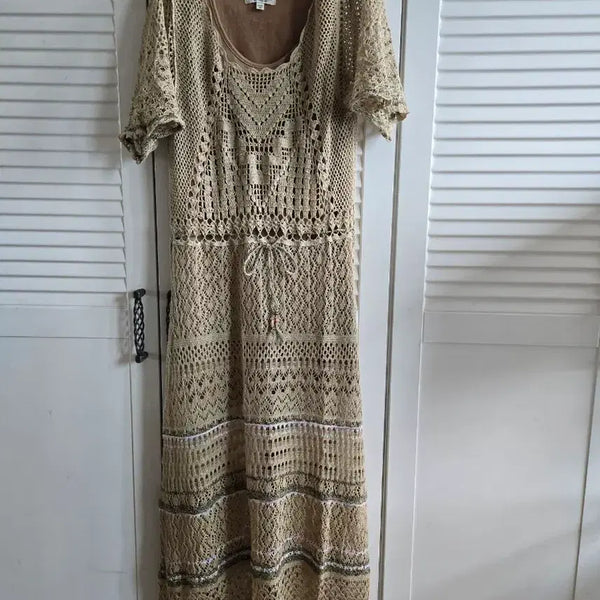 [BUNJANG] Thursday Island Lace Maxi Dress / 써스데이아일랜드  레이스 맥시 원피스