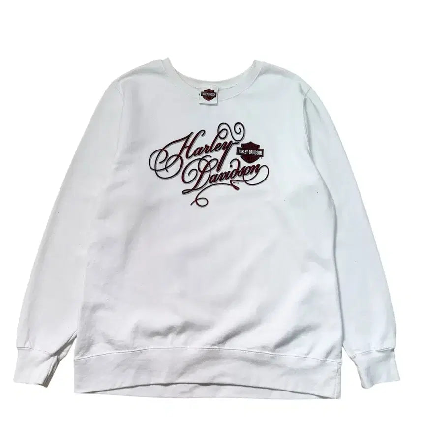[BUNJANG] Harley-Davidson Script Logo Sweatshirt / 할리데이비슨 스크립트 로고 맨투맨