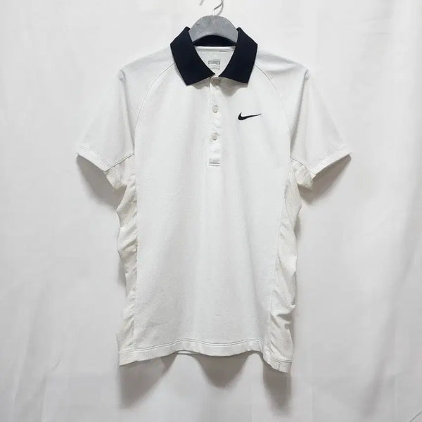 [BUNJANG] Nike Dri-FIT White Polo Shirt (M/95) / 나이키 드라이핏 화이트 카라티 M 95사이즈