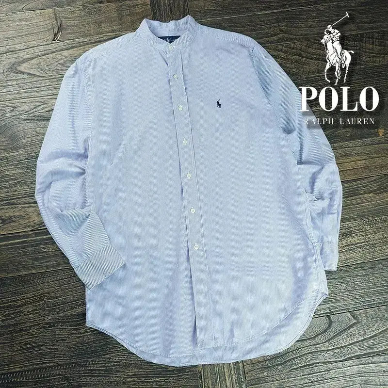 [BUNJANG] Polo Ralph Lauren Blake Stripe Pony Logo Shirt / 폴로 랄프로렌 포니 로고 블레이크 스트라이프 셔츠 M21606