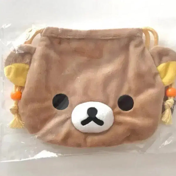 [BUNJANG] Rilakkuma Face Drawstring Pouch Bag (Authentic Japanese) / 리락쿠마 얼굴 복조리 파우치 가방 일본정품 리락쿠마 파우치