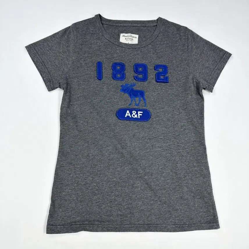 [BUNJANG] Abercrombie & Fitch OG Y2K Women's Slim Fit T-Shirt Grey / (여성L) 아베크롬비 og y2k 여성 슬림핏 반팔티 그레이