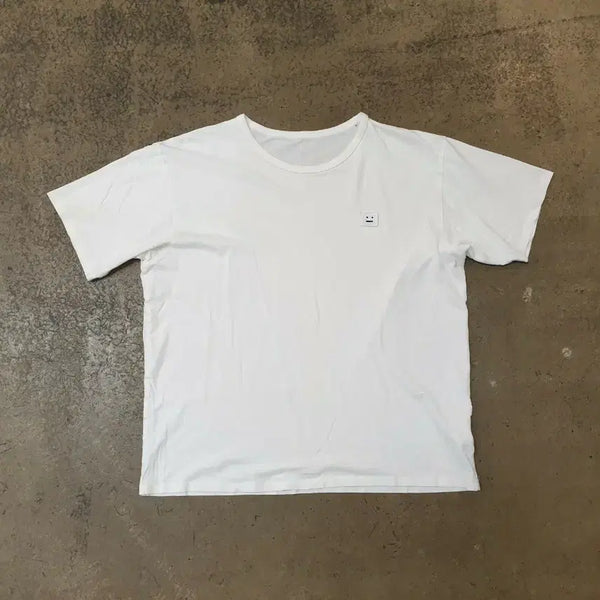 [BUNJANG] Acne Studios Logo Short Sleeve T-Shirt White M / 아크네 스튜디오 로고 반팔티 화이트 M