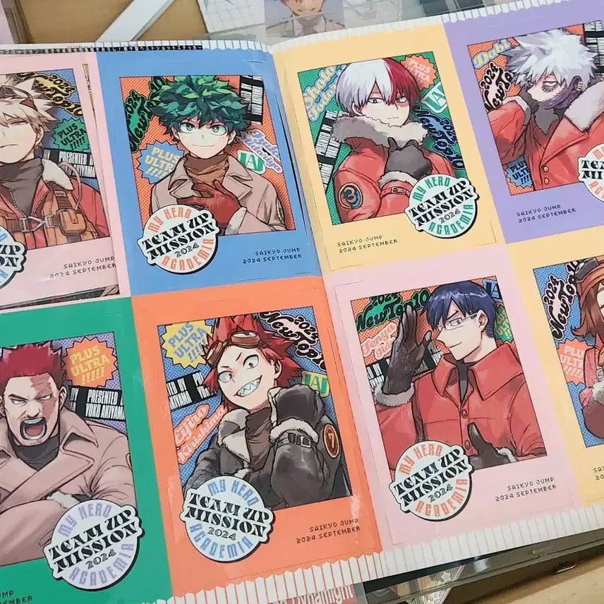 [BUNJANG] My Hero Academia 2024 September Saikyo Jump Bonus Bakugo Midoriya Todoroki Dabi Original Art Sticker Set / 히로아카 2024 9월 최강점프 부록 바쿠고미도리야토도로키다비원화스티커