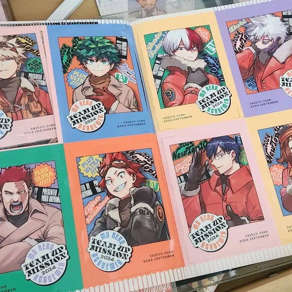[BUNJANG] My Hero Academia 2024 September Saikyo Jump Bonus Bakugo Midoriya Todoroki Dabi Original Art Sticker Set / 히로아카 2024 9월 최강점프 부록 바쿠고미도리야토도로키다비원화스티커