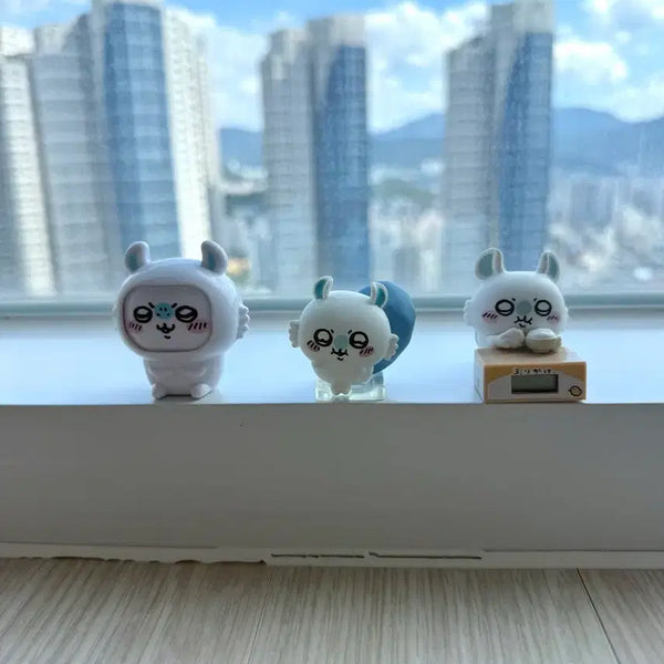 [BUNJANG] Chikawa Momonga Figure 3 Types Bundle Set / 먼작귀 모몽가 피규어 3종 일괄