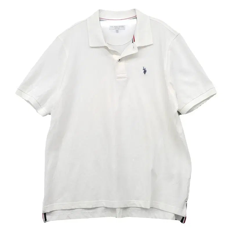 [BUNJANG] Polo Assn. White Logo Short Sleeve Polo T-Shirt 2XL / 폴로아쎈 화이트 로고 반팔 카라티 2XL