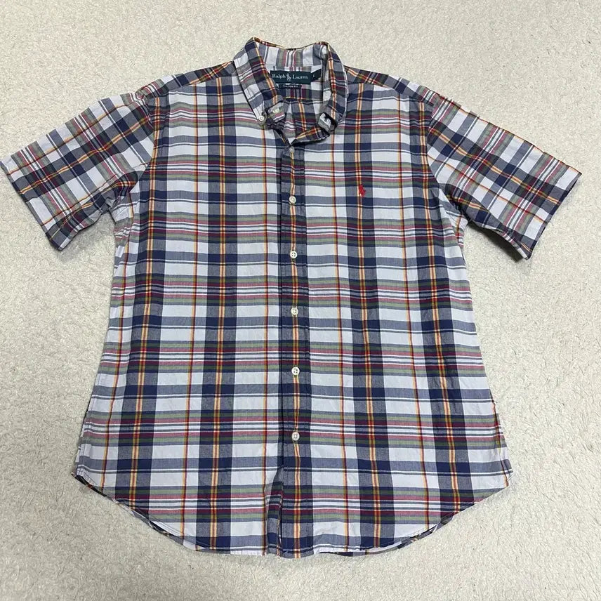 [BUNJANG] Polo Ralph Lauren Check Short Sleeve Shirt L / 폴로 랄프로렌 체크 반팔 셔츠 L