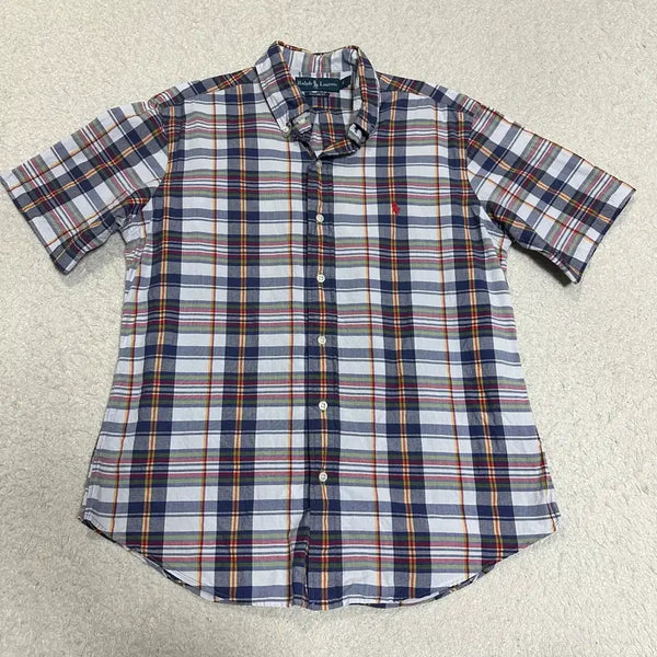 [BUNJANG] Polo Ralph Lauren Check Short Sleeve Shirt L / 폴로 랄프로렌 체크 반팔 셔츠 L