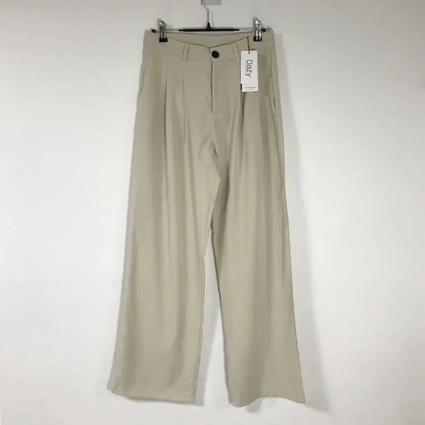 [BUNJANG] DAZY Women's Beige Wide-Fit Slacks (Size L) / dazy 택새상품 여성베이지슬랙스L호호상점
