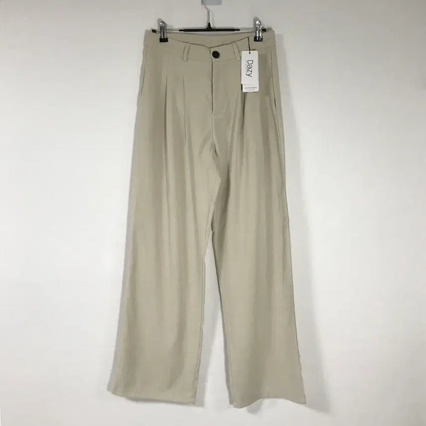 [BUNJANG] DAZY Women's Beige Wide-Fit Slacks (Size L) / dazy 택새상품 여성베이지슬랙스L호호상점