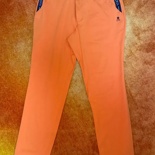 [BUNJANG] Mark &ロナ Orange Golf Pants XL / 마크앤로나 오렌지 골프바지 XL