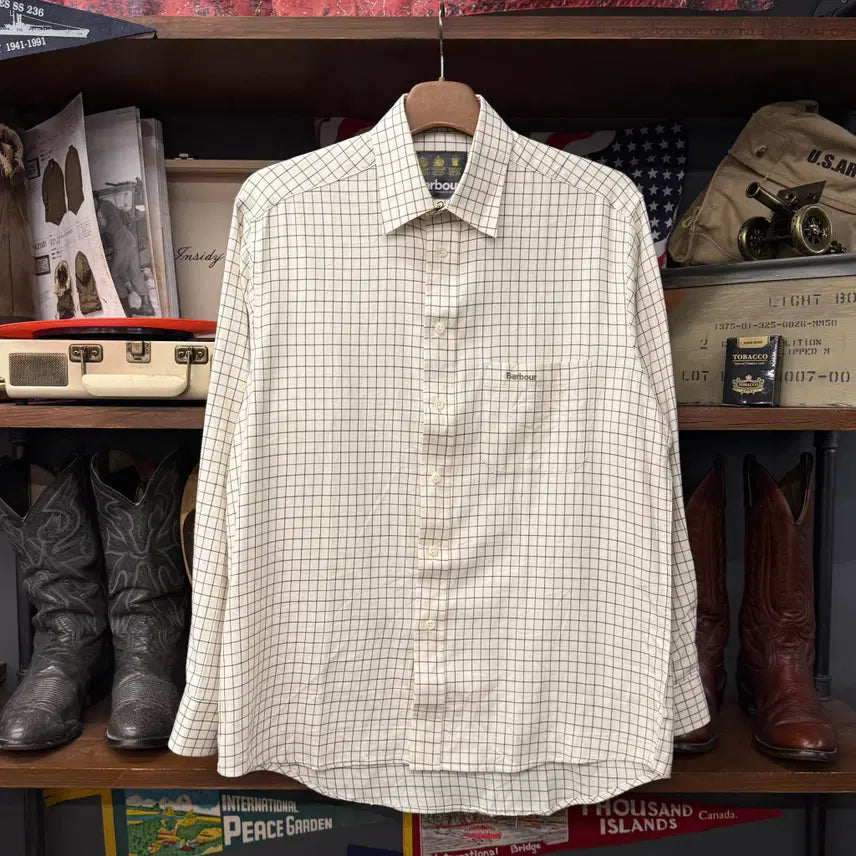 [BUNJANG] Barbour Tartan Check Pattern Classic Dress Shirt / Barbour 바버 타터솔 체크 패턴 클래식 드래스 셔츠 N1970