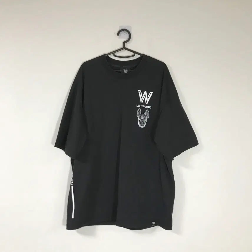 [BUNJANG] Life Work Men's Nylon Short Sleeve T-shirt (Black, Size L) / 라이프워크 남성나일론반팔티L호호상점