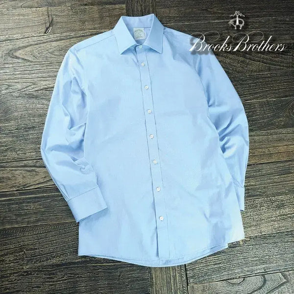 [BUNJANG] Brooks Brothers Solid S/S Shirt Sky Blue / 브룩스브라더스 솔리드 셔츠 스카이 M21607
