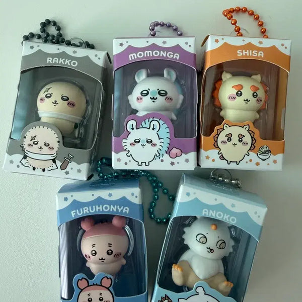 [BUNJANG] Chiikawa "Monochikimono" Goods Set (Racco, Momonga, Shisa, Anoko) / 치이카와 먼작귀 초코박스 랏코 모몽가 시사 카니 아노코 세트