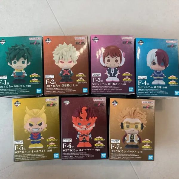 [BUNJANG] My Hero Academia "Continuing Hearts" Ichiban Kuji F Prize Sofubi Set (7 Types, Bundle Set, Sealed) / 나히아 이어지는 마음 제일복권 F상 소프비 세트 7종 일괄(미개봉)