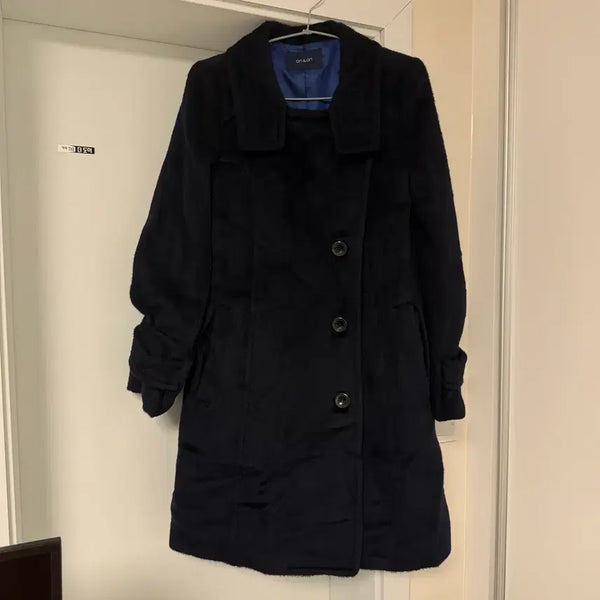 [BUNJANG] On&On Dark Navy Balmacaan Wool Coat / 온앤온 다크 네이비 발마칸 울코트 66사이즈 의류처분 옷장정리