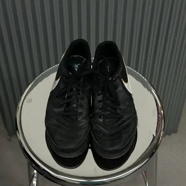 [BUNJANG] Nike Tiempo TF Turf Soccer Cleats Black Gold 265 / 나이키 티엠포 축구화 TF 터프화 블랙골드  265