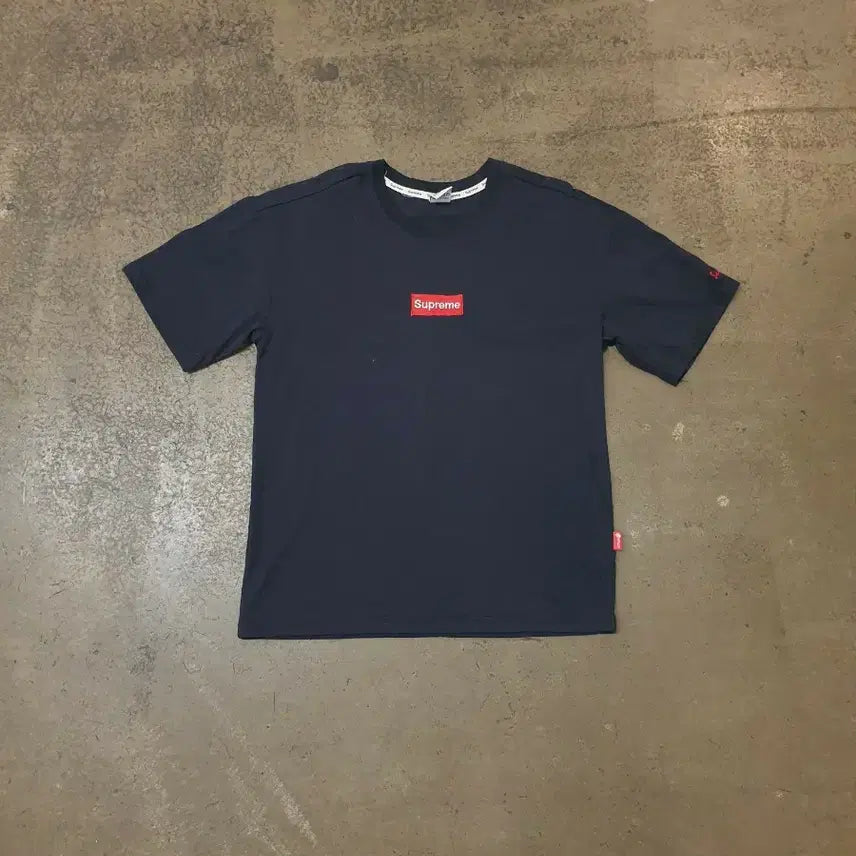 [BUNJANG] Supreme Box Logo T-Shirt Navy M / 슈프림 박스로고 반팔티 네이비 M