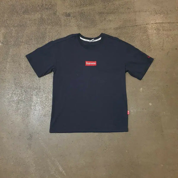 [BUNJANG] Supreme Box Logo T-Shirt Navy M / 슈프림 박스로고 반팔티 네이비 M