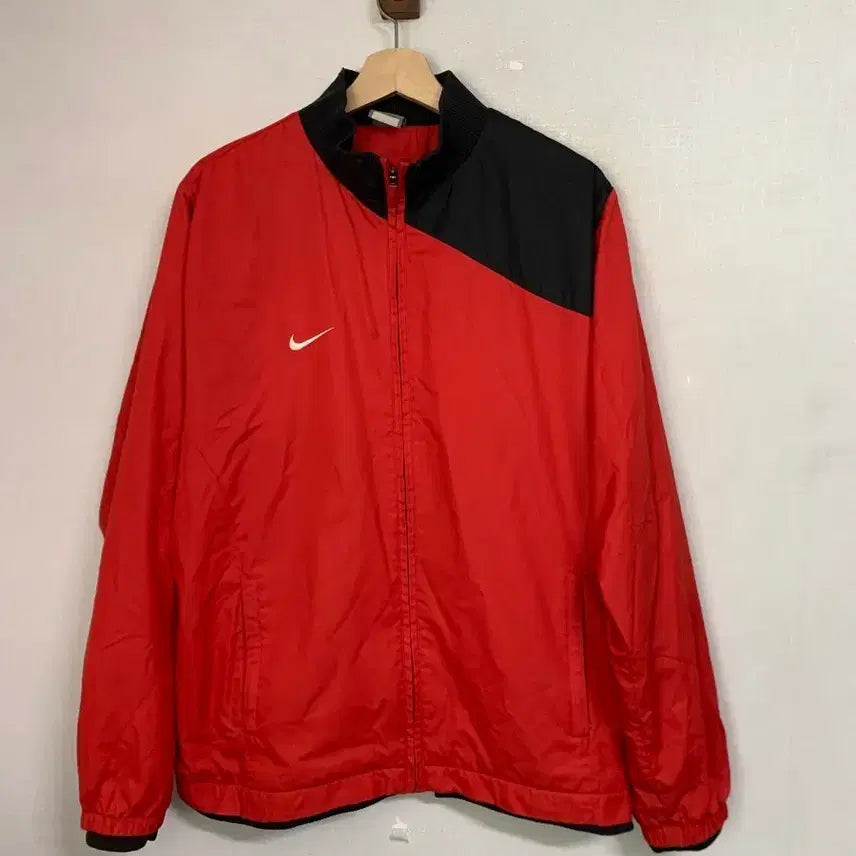 [BUNJANG] Nike Red Black Windbreaker Jacket XL / 나이키 레드 블랙 바람막이 자켓 XL