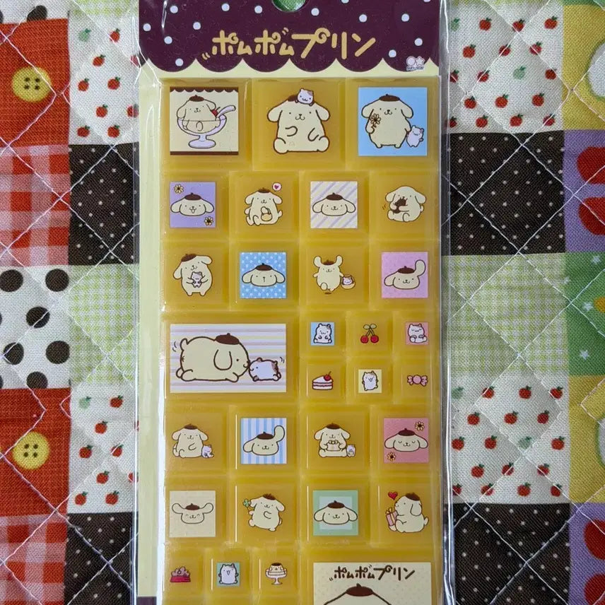 [BUNJANG] Sanrio Pompompurin Tile Sticker / 산리오 폼폼푸린 타일 스티커 [일본정품 새상품]