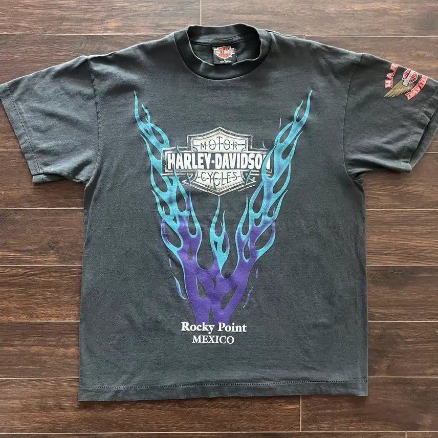 [BUNJANG] Harley-Davidson Bootleg T-Shirt / [L] 할리 데이비슨 부트렉 티셔츠