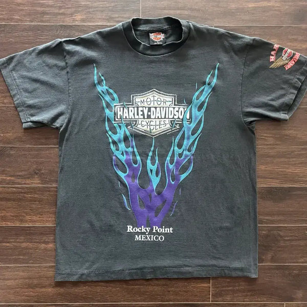 [BUNJANG] Harley-Davidson Bootleg T-Shirt / [L] 할리 데이비슨 부트렉 티셔츠