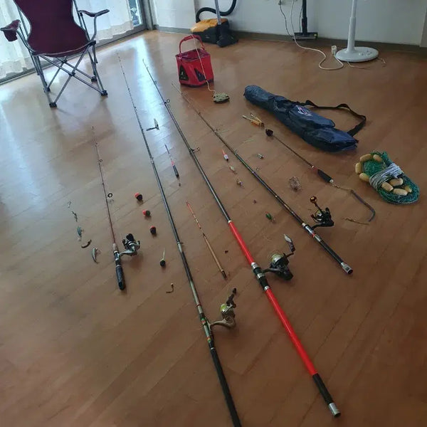 [BUNJANG] Fishing Rods, Reels, and Lures Set / 찌낚시대.낚시릴.원투낚시대.루어낚시대.루어.전자구멍찌.전자막대찌.부력망.