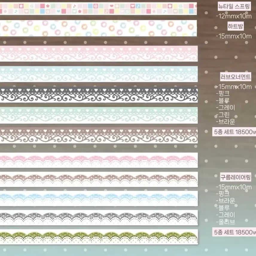 [BUNJANG] HappyElf Shop Popup Washi Tape Set (12 Types) / [12종set]해플샵 팝업 마테