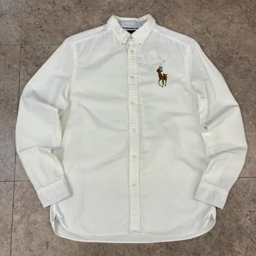 [BUNJANG] Polo Ralph Lauren Big Pony White Long Sleeve Shirt / 폴로 랄프로렌 빅포니 화이트 긴팔 셔츠 #csz689