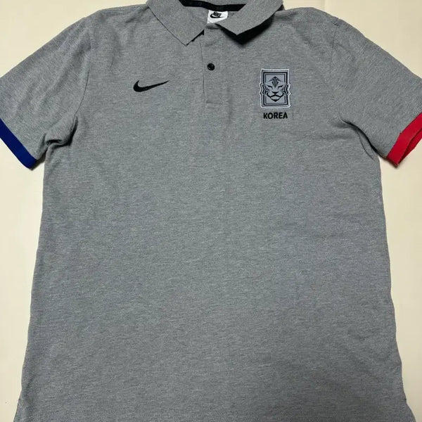 [BUNJANG] Nike Korea Football Team Performance Polo Shirt - Size 100 / (신품급) 나이키 축구국대 매쉬 통풍 반팔카라티셔츠100