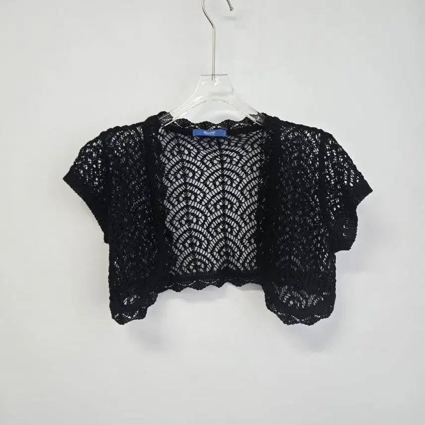 [BUNJANG] Bolero Knit Cardigan Black Size 55 / s0143 볼레로 니트 가디건 블랙 55